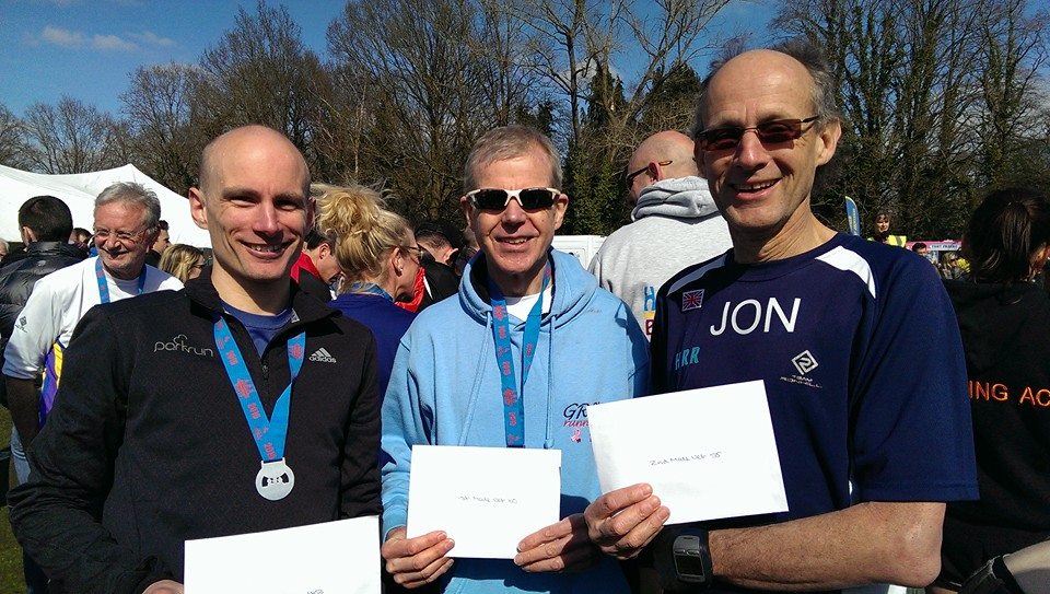 HRR Prize winners at the Fleet Half Marathon